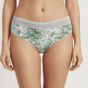 CULOTTE ESTAMPADO FLORES TURQUESA Y MORA BELKYS