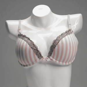 SUPER PUSH UP RAYAS BLANCO Y ROSADO ANGELINE